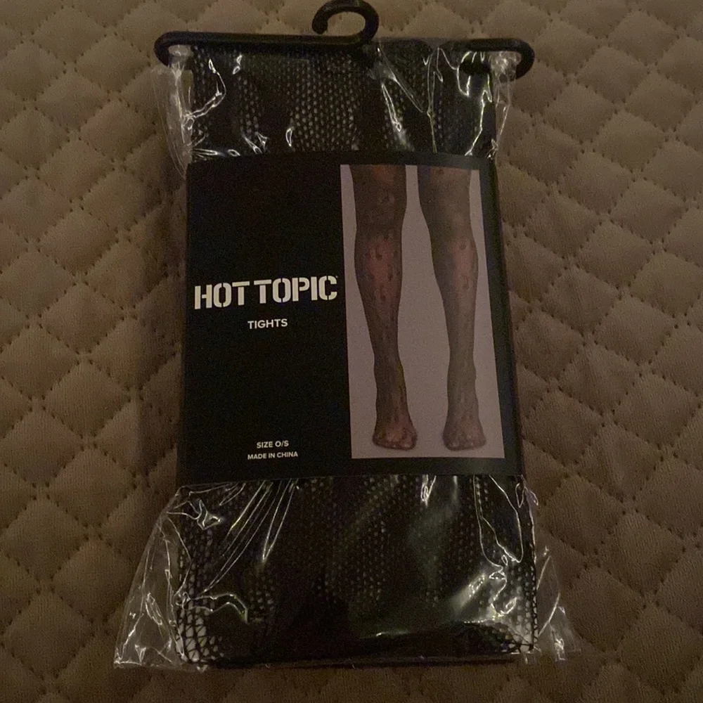 Black Fishnet Cherry Tights‎ Hot Topic